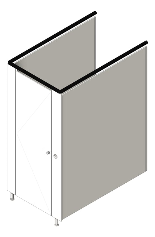 Image of Cubicle FloorAnchored AccuratePartitions AlpacoClassic OverheadBraced