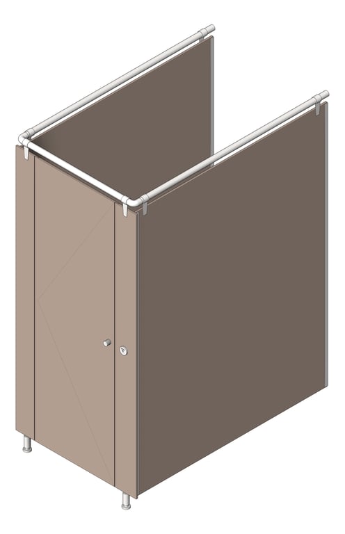 Image of Cubicle FloorAnchored AccuratePartitions AlpacoElegance OverheadBraced