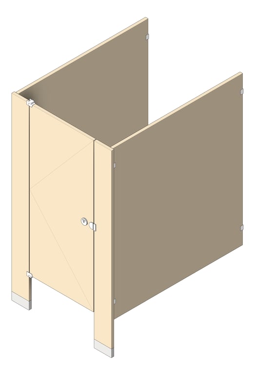 Cubicle FloorAnchored AccuratePartitions LaminateMoistureGuard