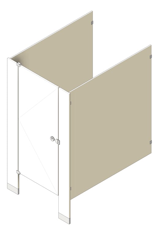 Image of Cubicle FloorAnchored AccuratePartitions PhenolicBlackCore