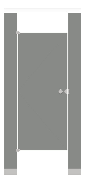 Front Image of Cubicle FloorAnchored AccuratePartitions PhenolicColorThru OverheadBraced