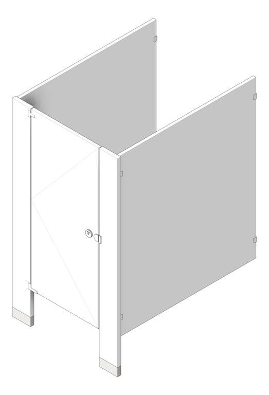 Image of Cubicle FloorAnchored AccuratePartitions PowderCoatSteel