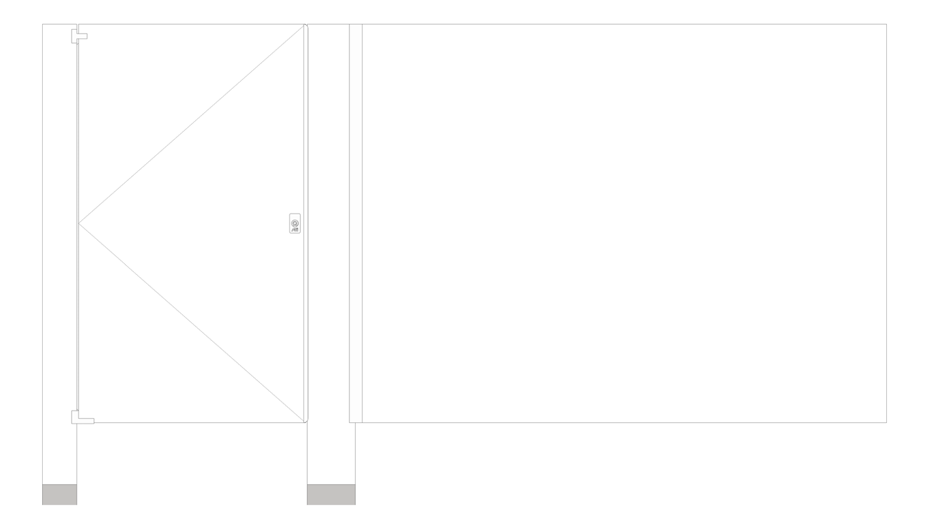 Front Image of Cubicle FloorAnchored AccuratePartitions PowderCoatSteel IntegratedPrivacy Alcove