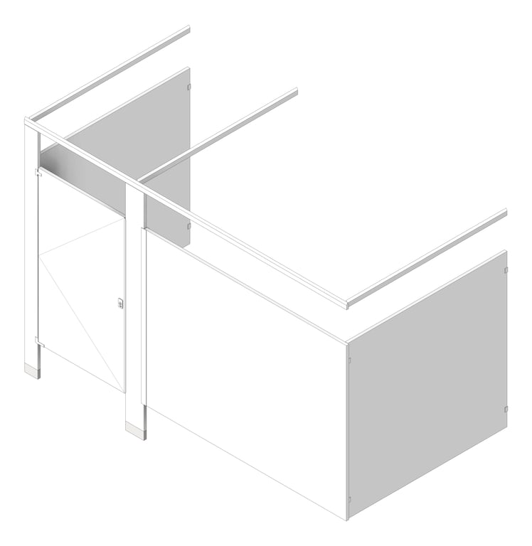 Cubicle FloorAnchored AccuratePartitions PowderCoatSteel OverheadBraced IntegratedPrivacy Alcove