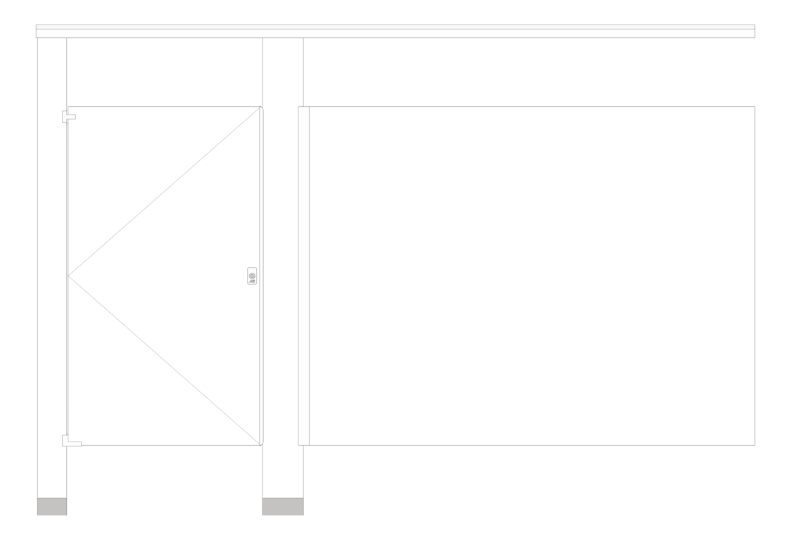 Front Image of Cubicle FloorAnchored AccuratePartitions PowderCoatSteel OverheadBraced IntegratedPrivacy Alcove