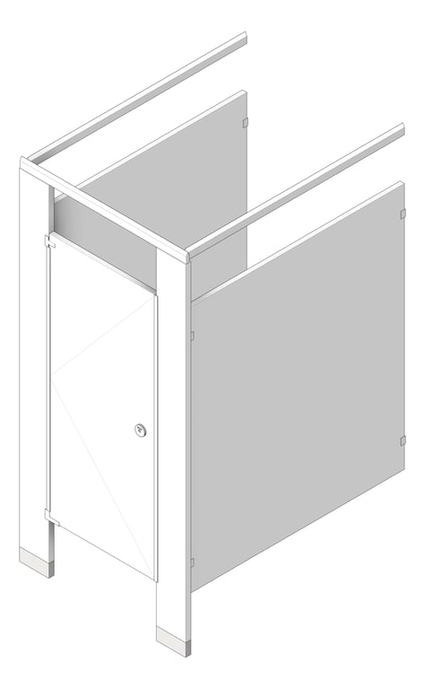 Cubicle FloorAnchored AccuratePartitions PowderCoatSteel OverheadBraced UltimatePrivacy