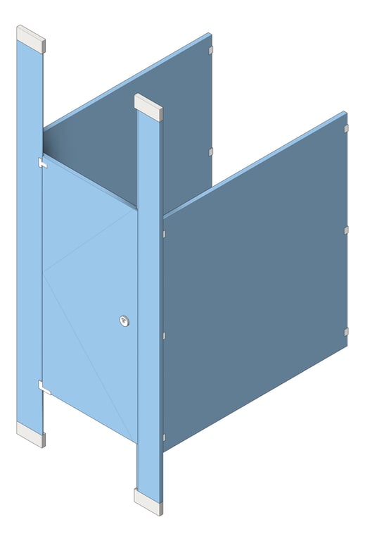 Navigate to Cubicle FloorToCeilingAnchored AccuratePartitions HDPE UltimatePrivacy