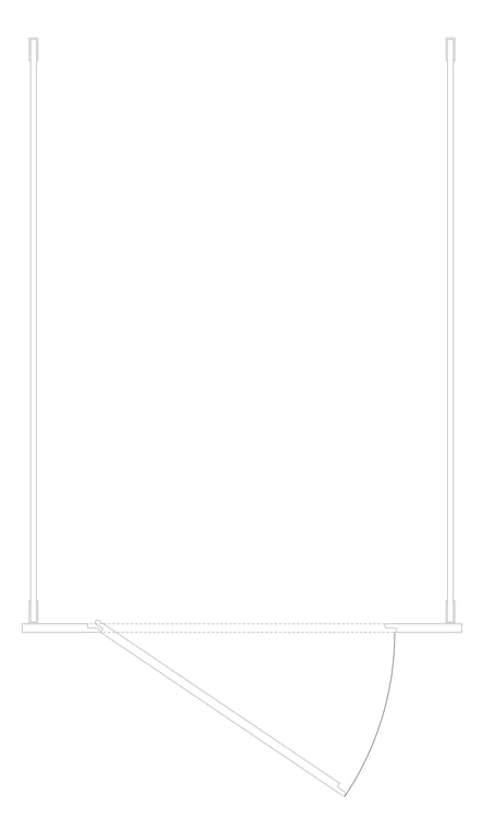 Plan Image of Cubicle FloorToCeilingAnchored AccuratePartitions PhenolicColorThru MaximumPrivacy