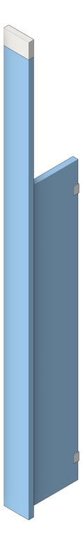 Image of UrinalScreen CeilingHung AccuratePartitions HDPE