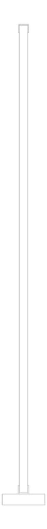 Plan Image of UrinalScreen CeilingHung AccuratePartitions StainlessSteel