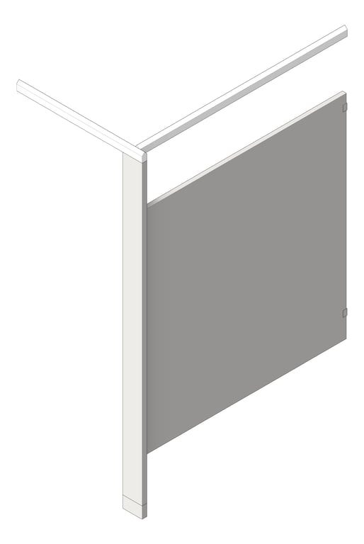 Image of UrinalScreen FloorAnchored AccuratePartitions StainlessSteel OverheadBraced