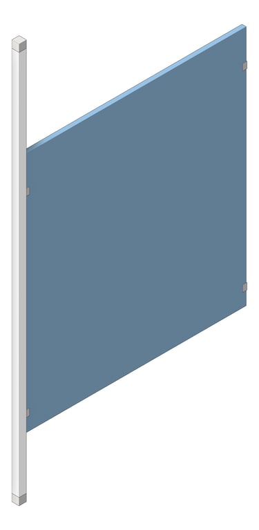 Navigate to UrinalScreen FloorToCeilingAnchored AccuratePartitions HDPE PostMount