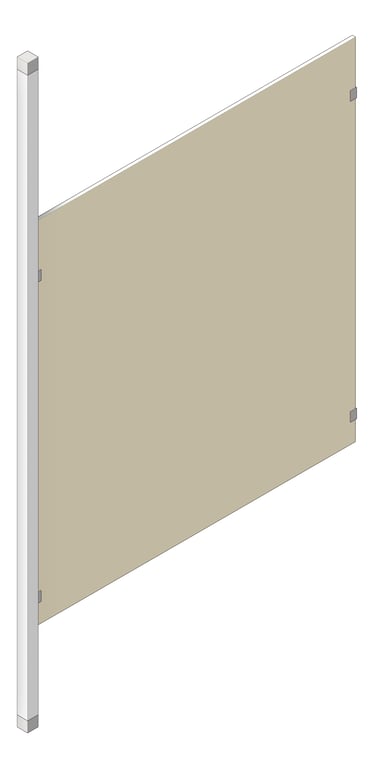 Navigate to UrinalScreen FloorToCeilingAnchored AccuratePartitions PhenolicBlackCore PostMount