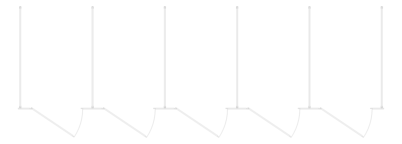 Plan Image of CubicleArray FloorAnchored GlobalPartitions AlpacoClassic OverheadBraced