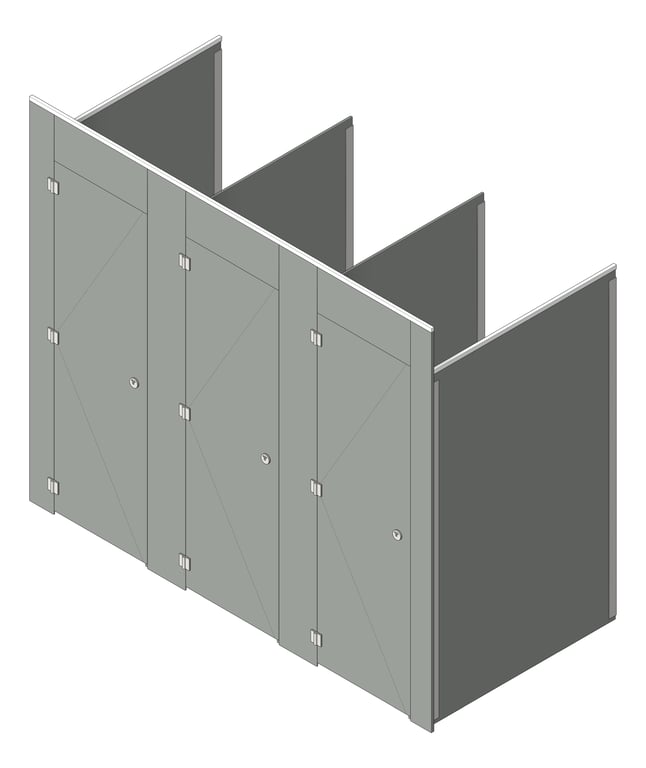 CubicleArray FloorAnchored GlobalPartitions PhenolicColorThru MaximumPrivacy