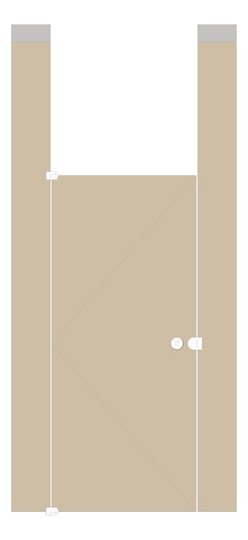 Front Image of Cubicle CeilingHung GlobalPartitions LaminateMoistureGuard