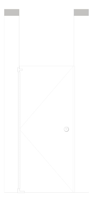 Front Image of Cubicle CeilingHung GlobalPartitions PowderCoatSteel UltimatePrivacy