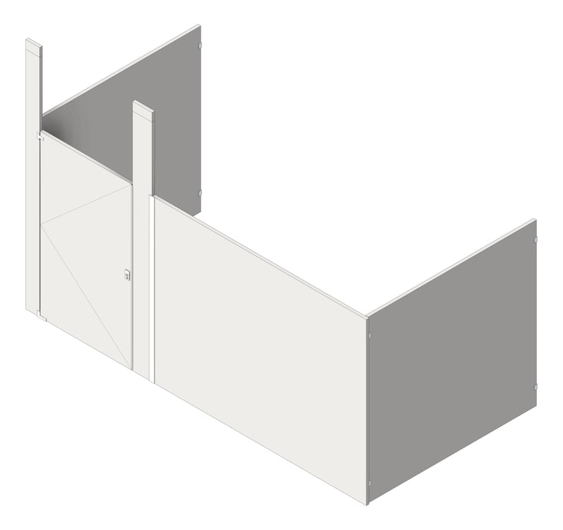 Navigate to Cubicle CeilingHung GlobalPartitions StainlessSteel IntegratedPrivacy Alcove