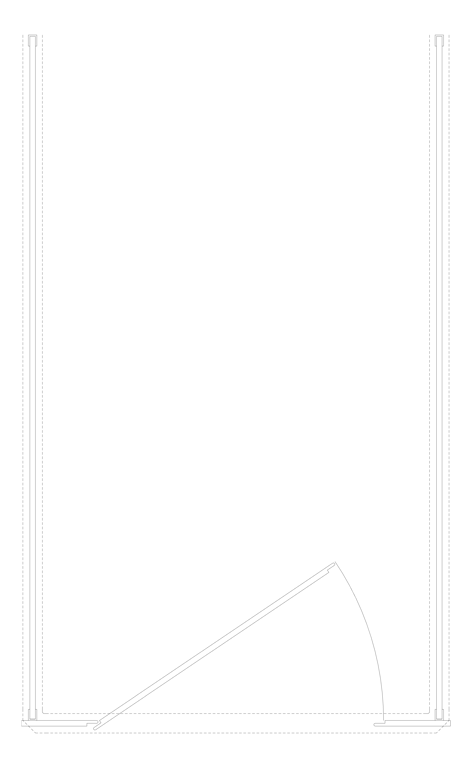 Plan Image of Cubicle FloorAnchored GlobalPartitions AlpacoClassic OverheadBraced