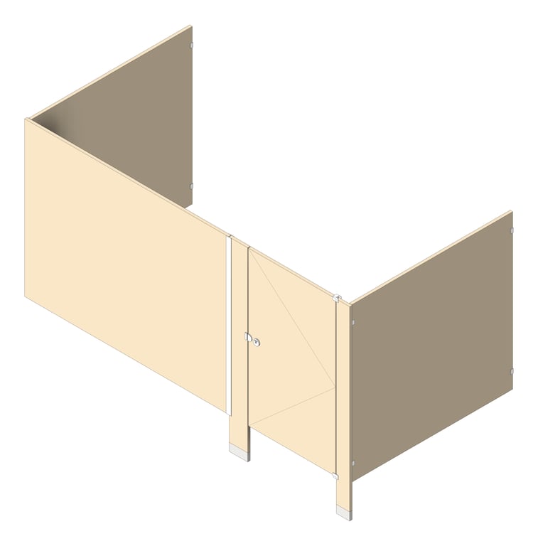 Navigate to Cubicle FloorAnchored GlobalPartitions LaminateMoistureGuard Alcove