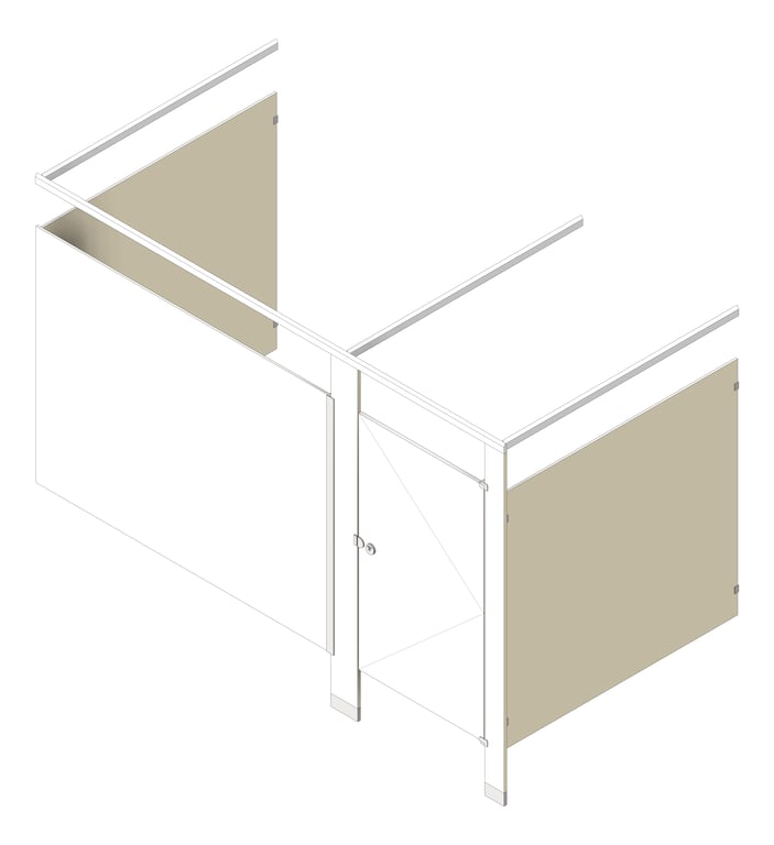 Navigate to Cubicle FloorAnchored GlobalPartitions PhenolicBlackCore OverheadBraced Alcove