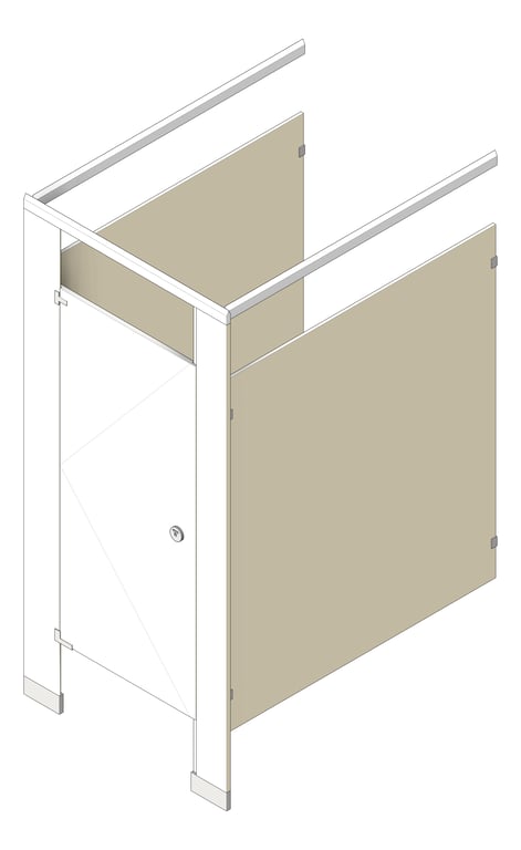 Image of Cubicle FloorAnchored GlobalPartitions PhenolicBlackCore OverheadBraced UltimatePrivacy