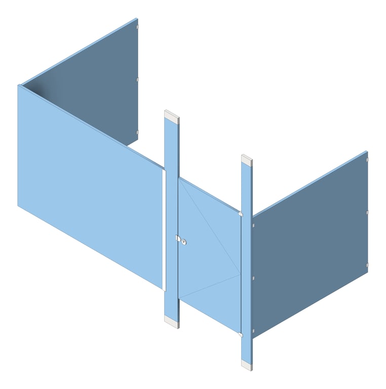 Navigate to Cubicle FloortoCeilingAnchored GlobalPartitions HDPE Alcove