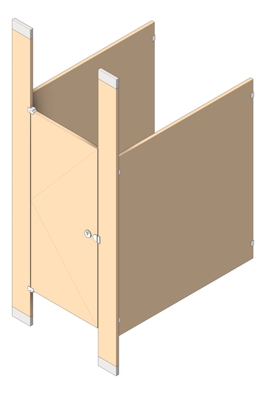 Cubicle FloorToCeilingAnchored GlobalPartitions LaminateLegacy