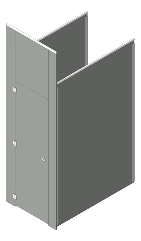 Cubicle FloorToCeilingAnchored GlobalPartitions PhenolicColorThru MaximumPrivacy