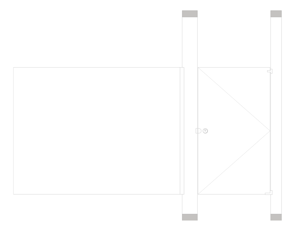 Front Image of Cubicle FloorToCeilingAnchored GlobalPartitions PowderCoatSteel Alcove