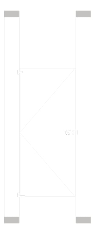 Front Image of Cubicle FloorToCeilingAnchored GlobalPartitions PowderCoatSteel