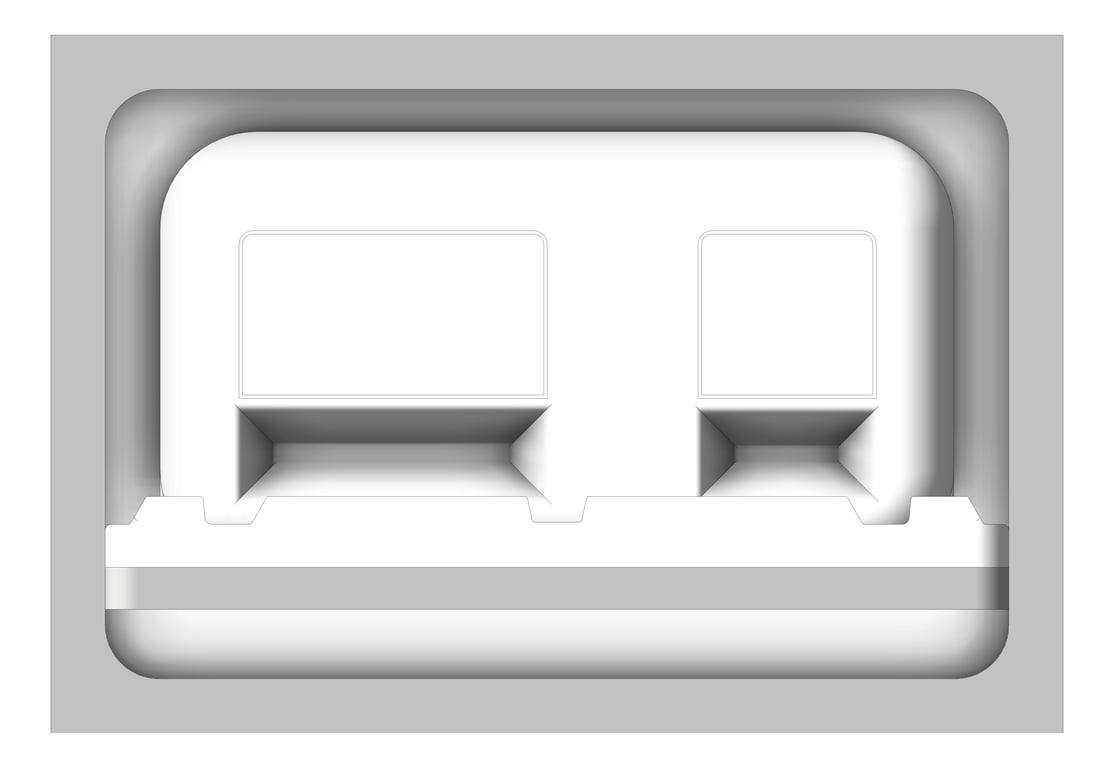 Front Image of BabyChangeStation Recessed ASIJDMacDonald Parallel StainlessSteel