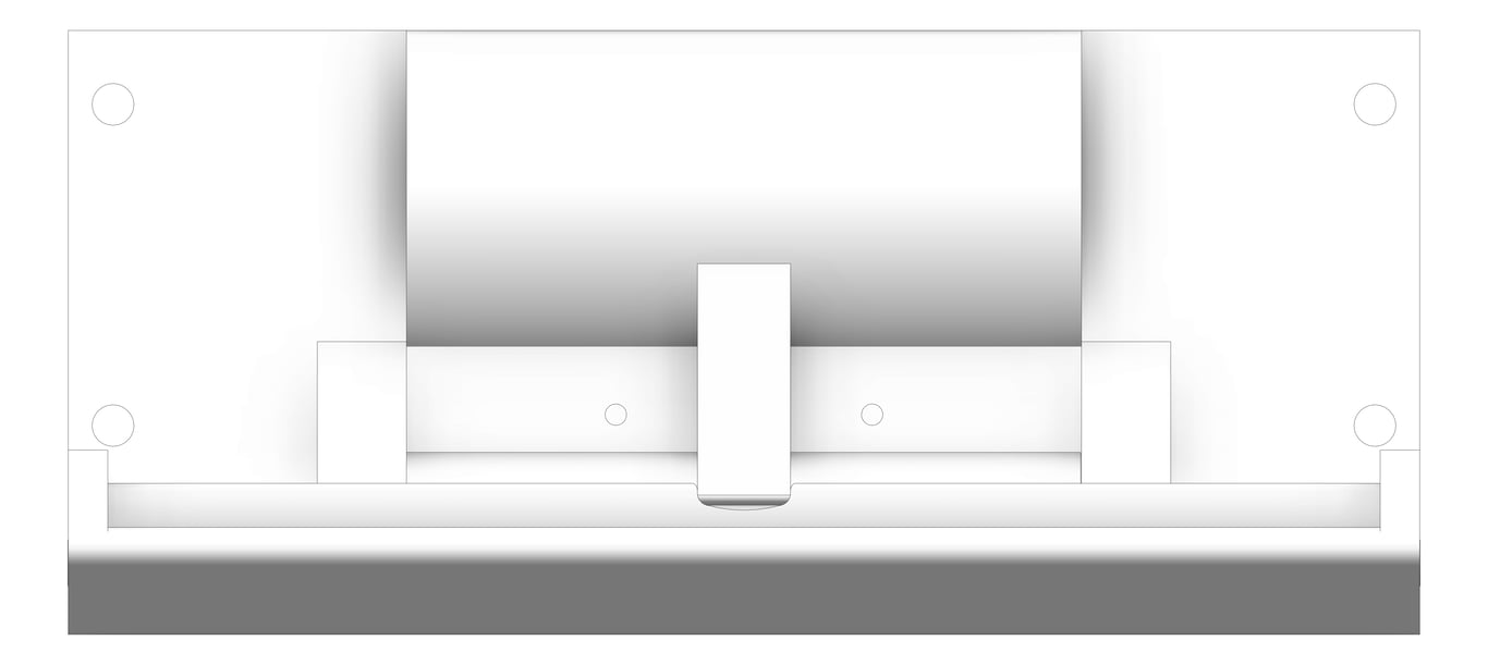 Front Image of BabyChangeStation SurfaceMount ASIJDMacDonald Parallel Classic Plastic