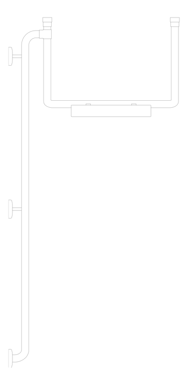 Plan Image of BackRest SurfaceMount ASIJDMacDonald 40degGrabRail RH