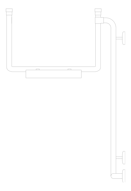 Plan Image of BackRest SurfaceMount ASIJDMacDonald 90degGrabRail LH