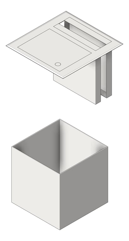 Image of CombinationUnit CounterTop ASIJDMacDonald Traditional PaperDispenser WasteBin 28L