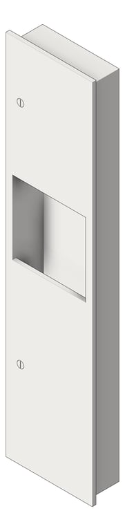 3D Shaded Image of CombinationUnit Recessed ASIJDMacDonald Simplicity PaperDispenser WasteBin 16L