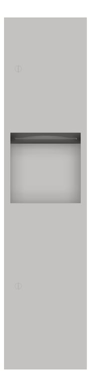 Front Image of CombinationUnit Recessed ASIJDMacDonald Simplicity PaperDispenser WasteBin 16L