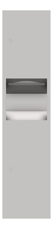 Front Image of CombinationUnit Recessed ASIJDMacDonald Simplicity PaperDispenser WasteBin 26.5L