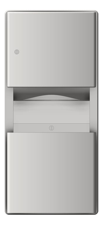 Front Image of CombinationUnit SurfaceMount ASIJDMacDonald Roval PaperDispenser WasteBin 11.2L