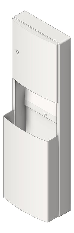 Image of CombinationUnit SurfaceMount ASIJDMacDonald Roval PaperDispenser WasteBin Removable 56L