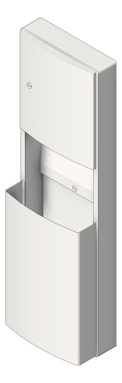 CombinationUnit SurfaceMount ASIJDMacDonald Roval PaperDispenser WasteBin Removable 56L