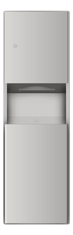 Front Image of CombinationUnit SurfaceMount ASIJDMacDonald Roval PaperDispenser WasteBin Removable 56L