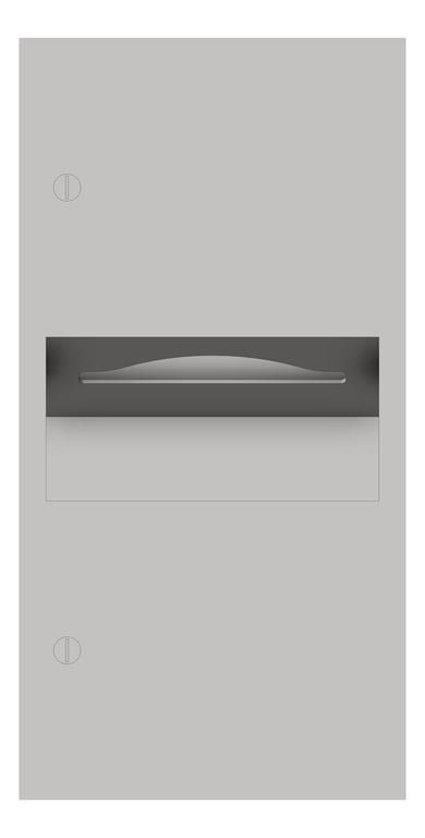 Front Image of CombinationUnit SurfaceMount ASIJDMacDonald Simplicity PaperDispenser WasteBin 8.4L