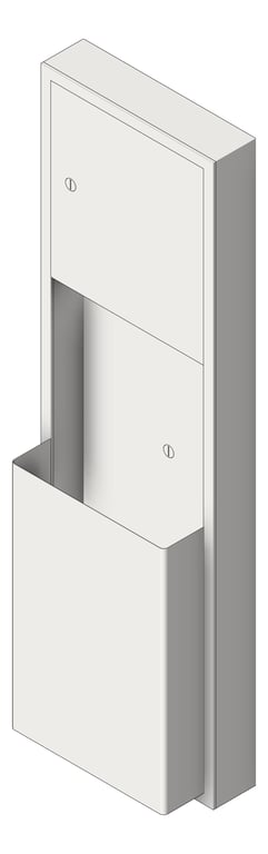 Image of CombinationUnit SurfaceMount ASIJDMacDonald Traditional PaperDispenser WasteBin 46L