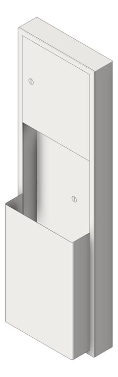 CombinationUnit SurfaceMount ASIJDMacDonald Traditional PaperDispenser WasteBin 46L