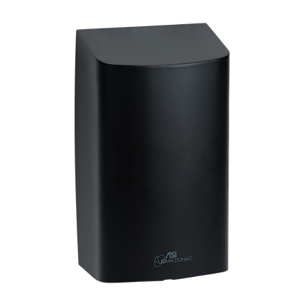 10-0194-2-41_ASIJDMacDonald_Turbo_Chic_Hand_Dryer_Matte_Black_22-07-2019.png Image of HandDryer SurfaceMount ASIJDMacDonald TurboChic