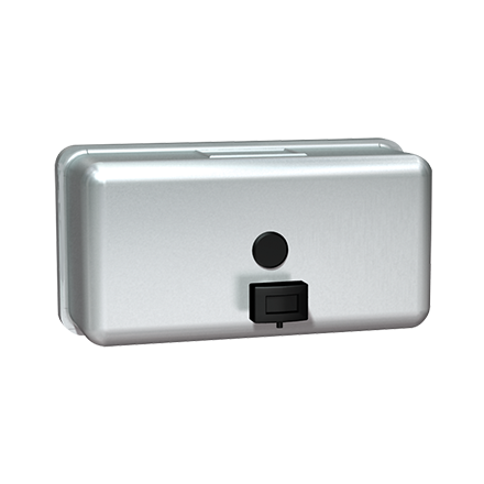 10-0345_ASIJDMacDonald_Soap_Dispenser_Horizontal_Surface_Mount_Web.png Image of SoapDispenser SurfaceMount ASIJDMacDonald SS Horizontal