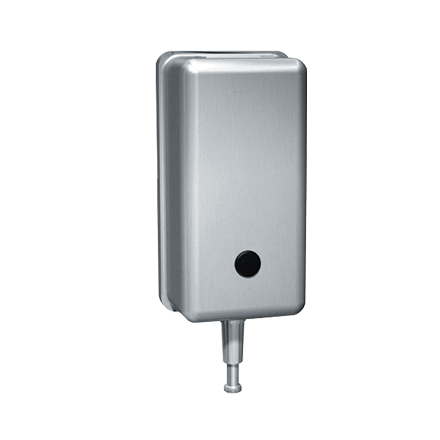 10-0346_ASIJDMacDonald_Soap_Dispenser_Vertical_Surface_Mount_Web.png Image of SoapDispenser SurfaceMount ASIJDMacDonald SS Vertical