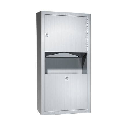 10-0462-AD-9_ASIJDMacDonald_Paper_Towel_Dispenser__Waste_Bin_Surface_Mount_Traditional_Web.png Image of CombinationUnit Recessed ASIJDMacDonald Traditional PaperDispenser WasteBin 7.6L